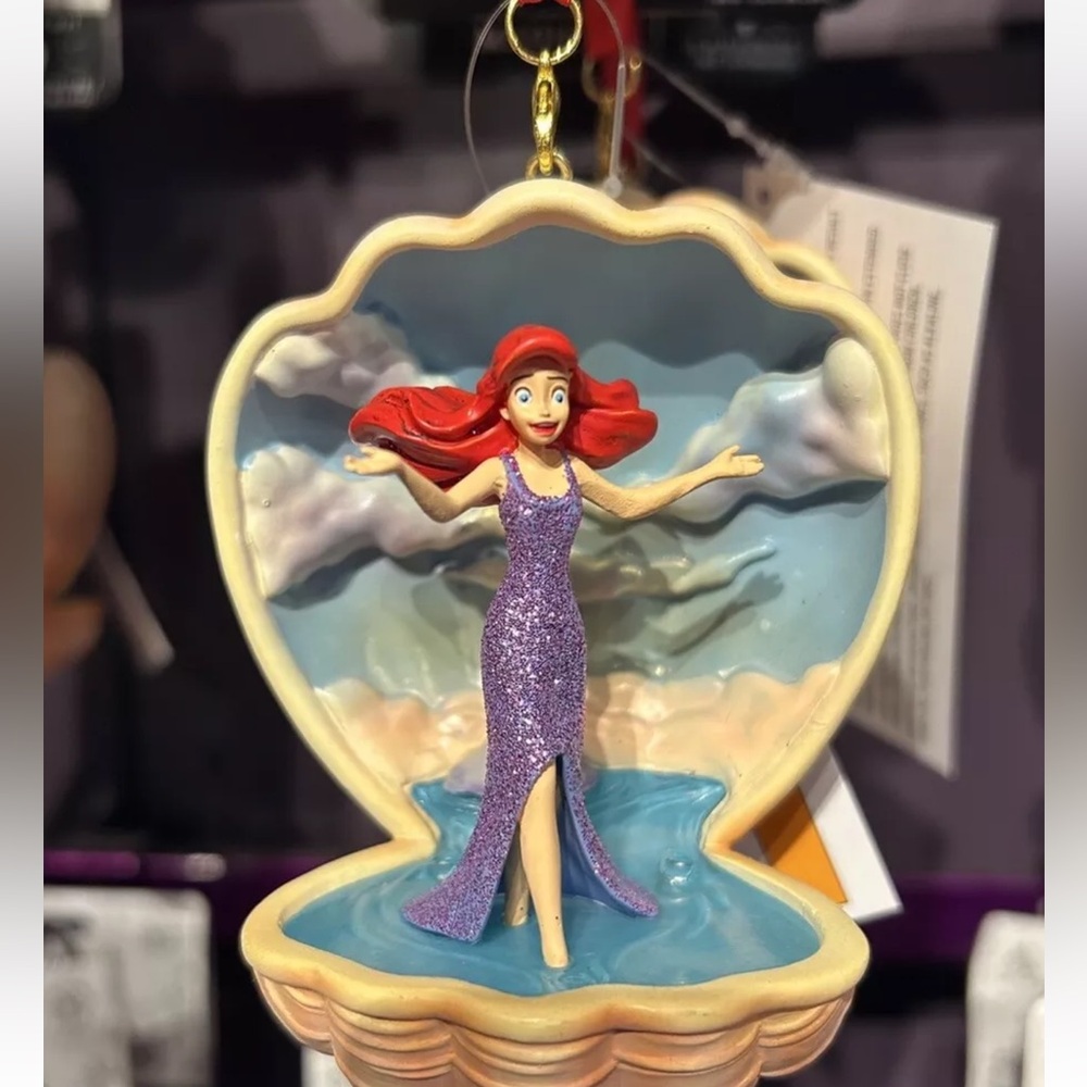 Disney Parks Ariel The Little Mermaid Ending Light Up Shell Ornament NWT 2024